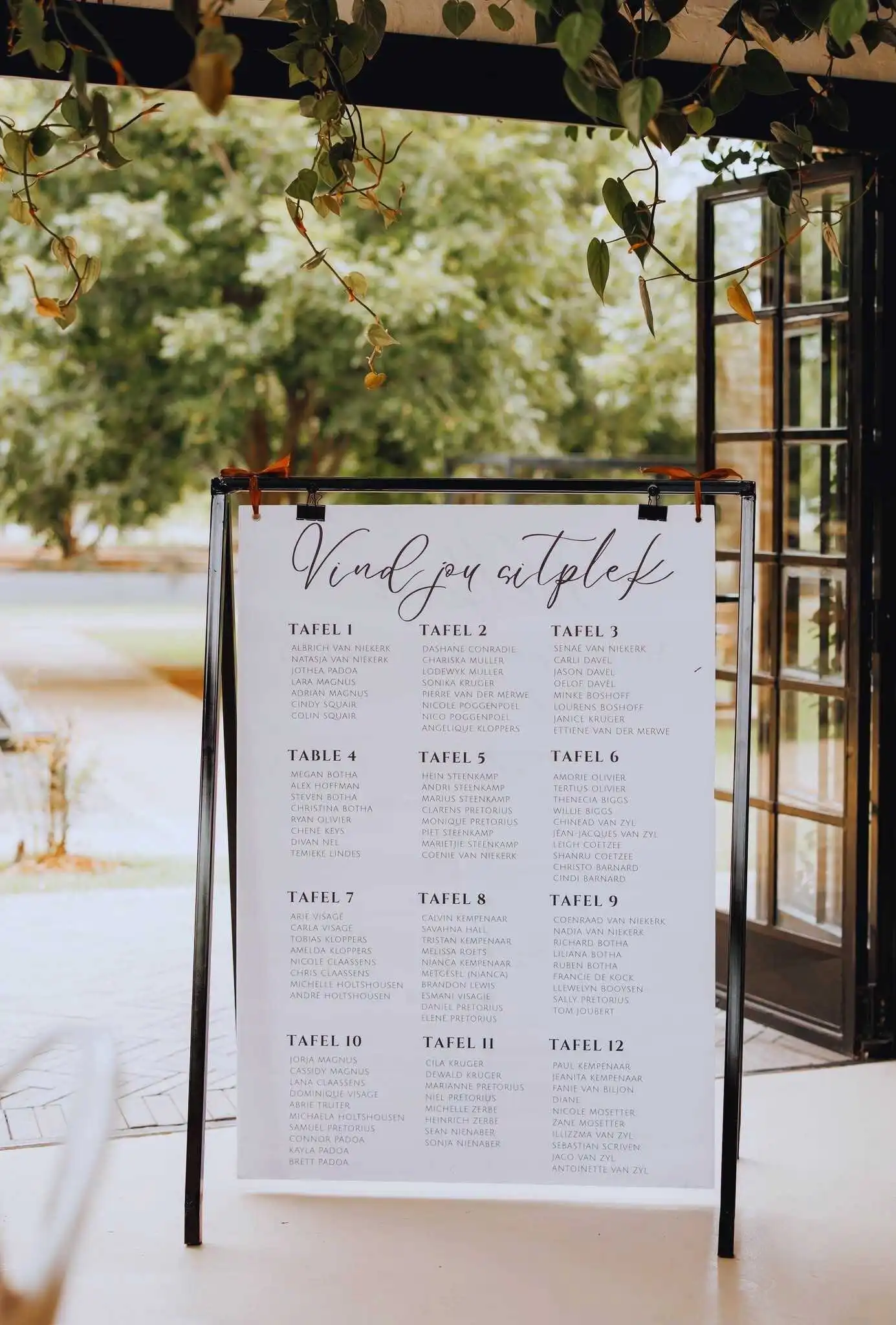 Personalised wedding signage seating charts and welcome boards